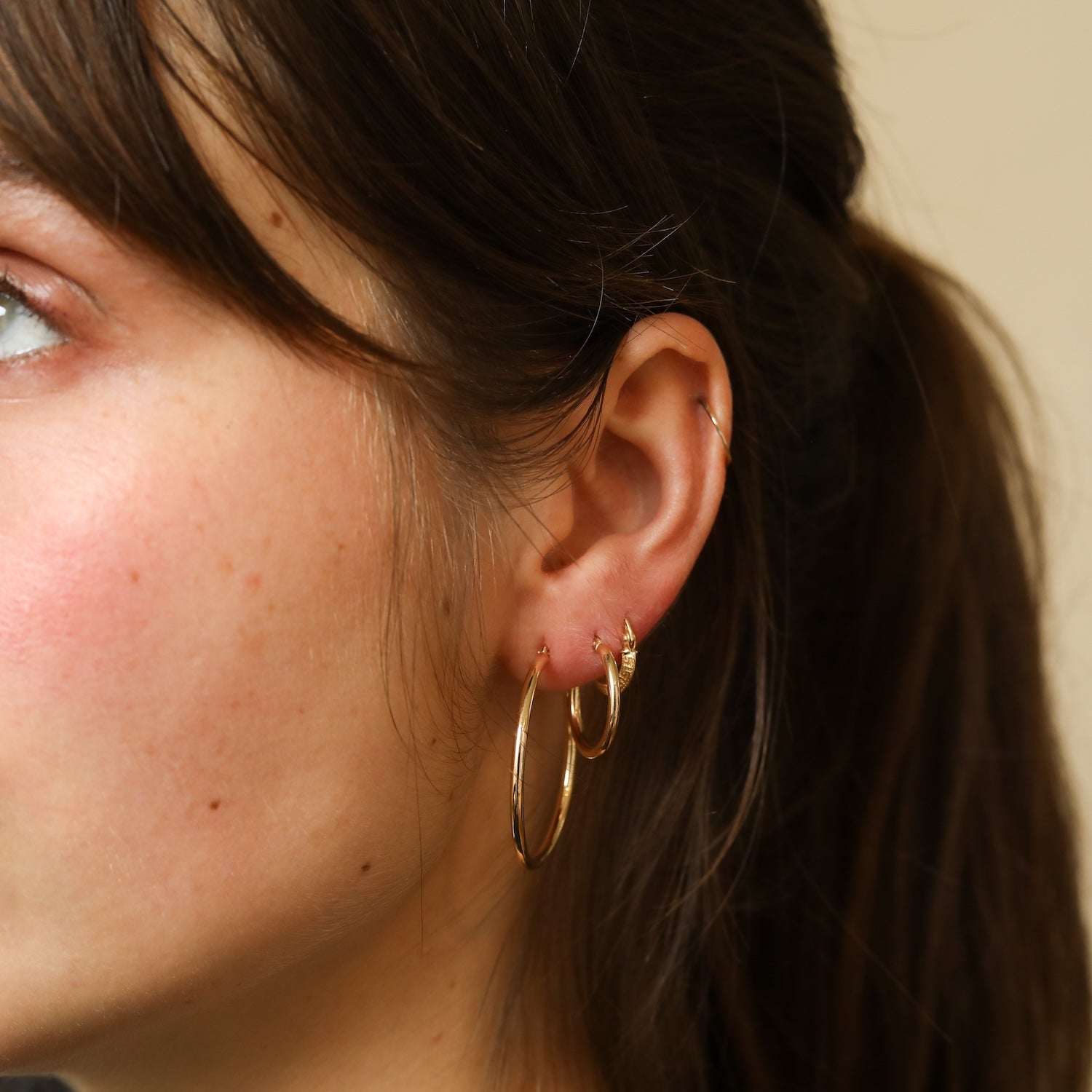 14K Gold Earrings | 19 mm