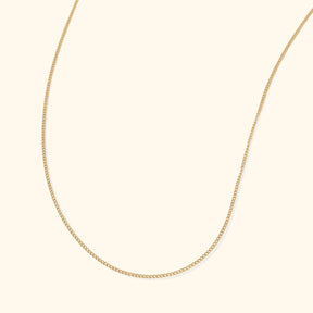 Curb Chain ketting van goudkleurig messing – tijdloze gold plated ketting van Josephina Jewelry